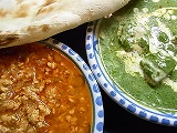 キーマカレー・チキンサグ