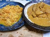チキンカレー・キャベツとチーズのカレー