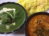 キーマカレー・チキンサグ